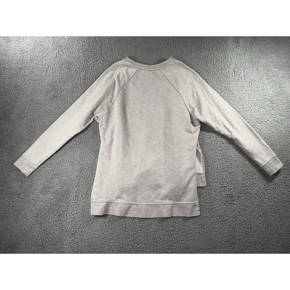 Nike Sweatshirt Women Small Swoosh Logo Tunic‎ Pullover Pocket Long Sleeve